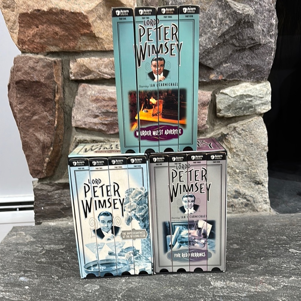 VHS Collection - 3 sets of PETER WIMSEY